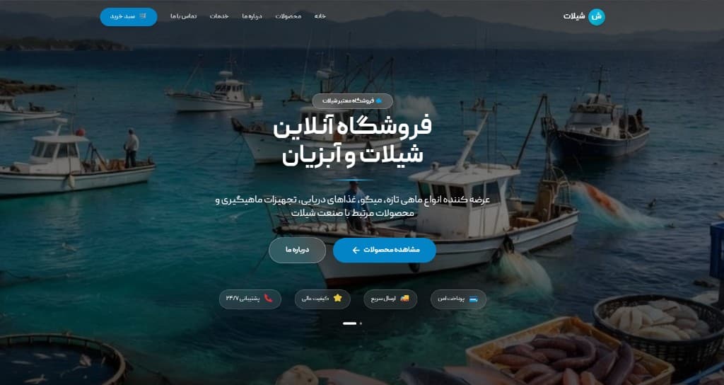 نمای وب‌سایت آکسیوشیلات